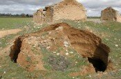 Las lluvias provocan grandes agujeros en Daimiel